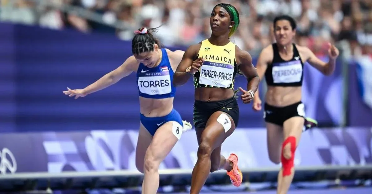 Shelly-Ann Fraser-Pryce Paris Olympics 100m