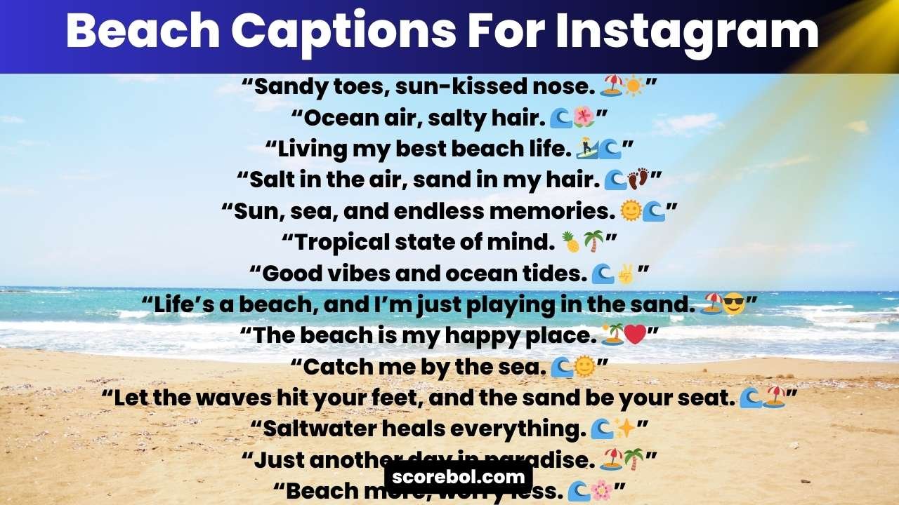 Beach Captions For Instagram