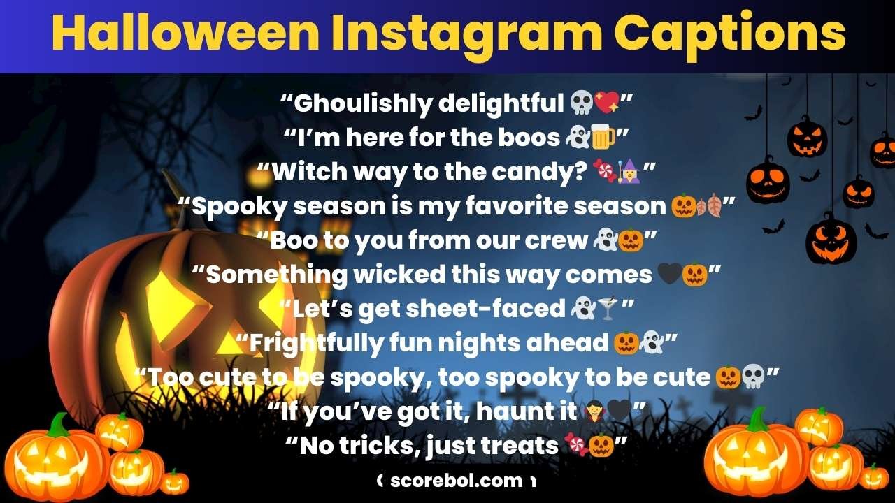 Halloween Instagram Captions