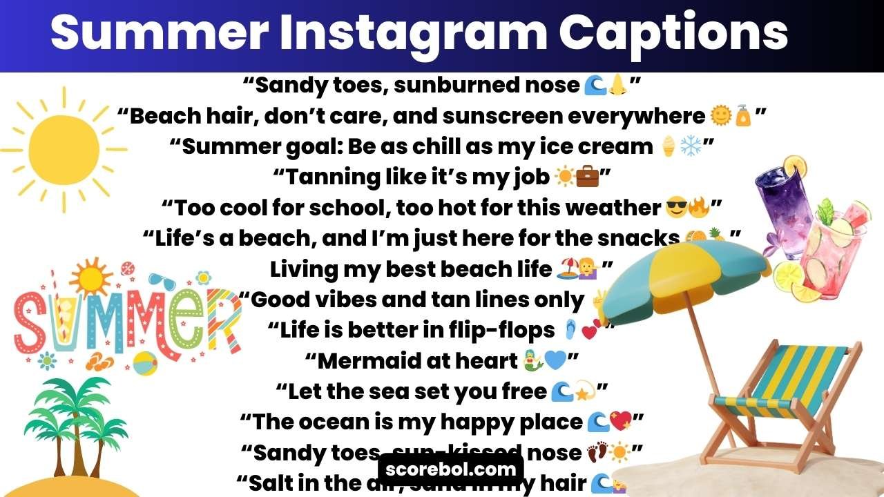 Summer Instagram Captions