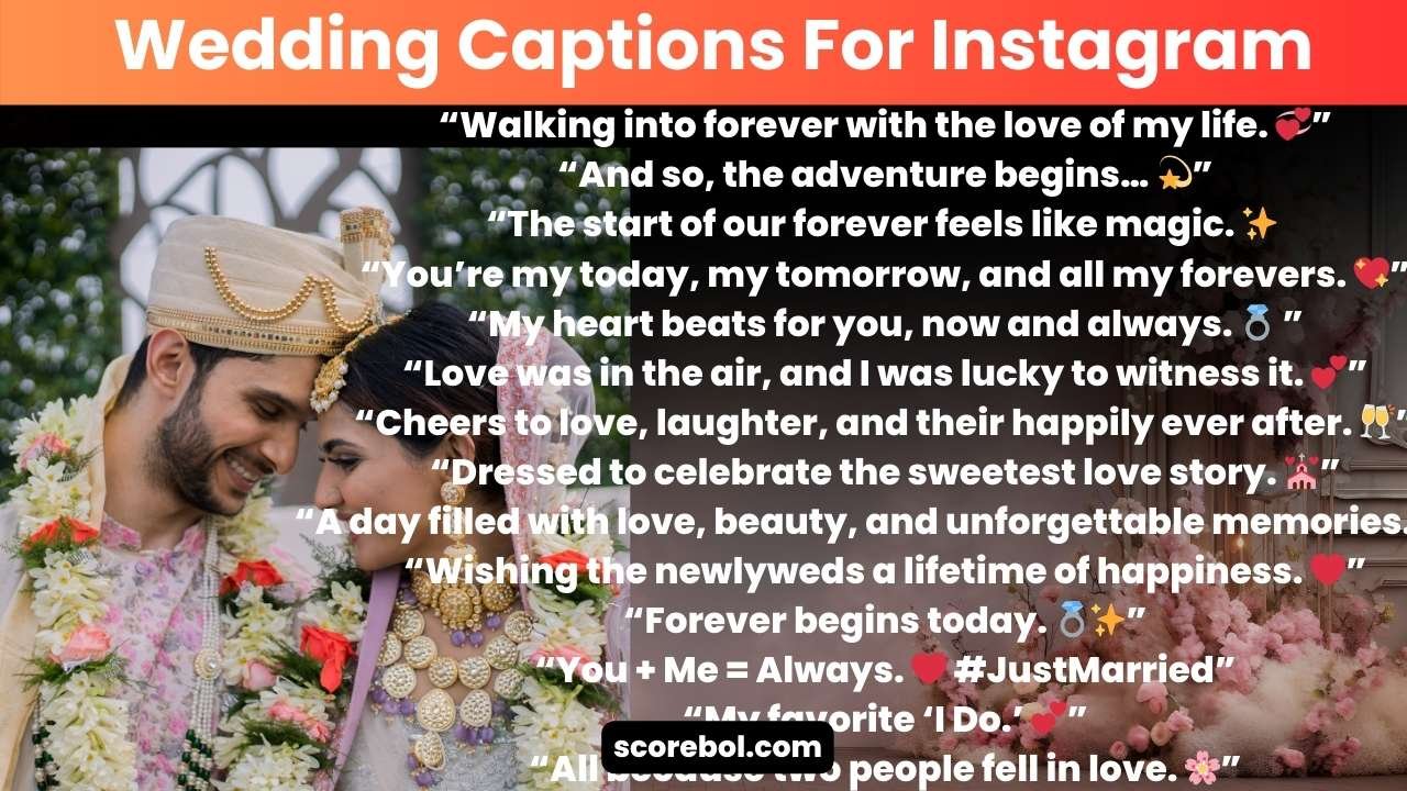 Wedding Captions For Instagram